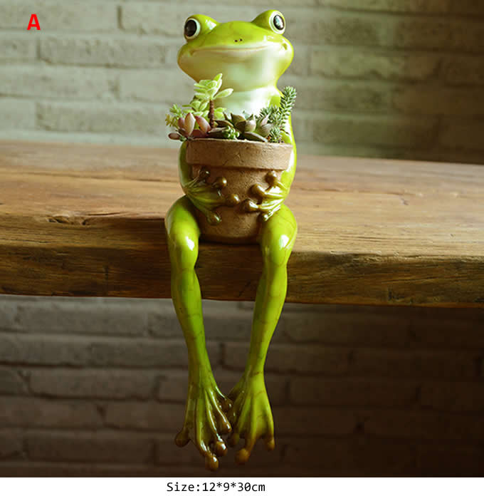 Cute Frog Succulent Planter / Plant Pot / Flower Pot / Bonsai Pot 