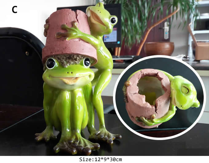 Cute Frog Succulent Planter / Plant Pot / Flower Pot / Bonsai Pot 