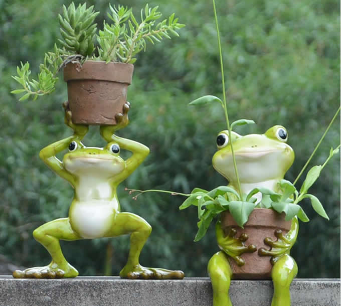 Cute Frog Succulent Planter / Plant Pot / Flower Pot / Bonsai Pot 