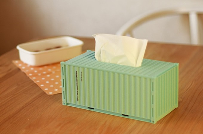   DIY Shipping Container Tissue Box