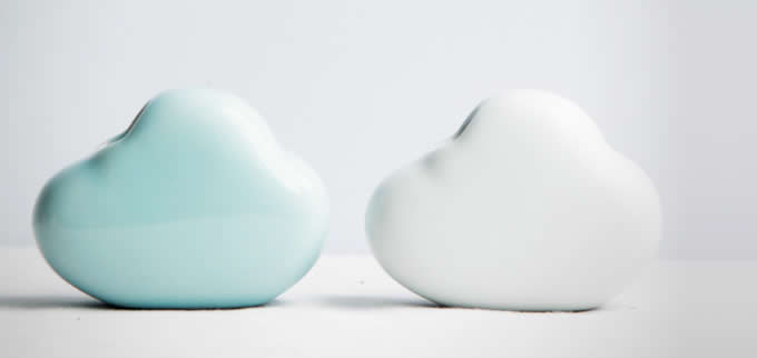 Desktop Porcelain Cloud Vase 