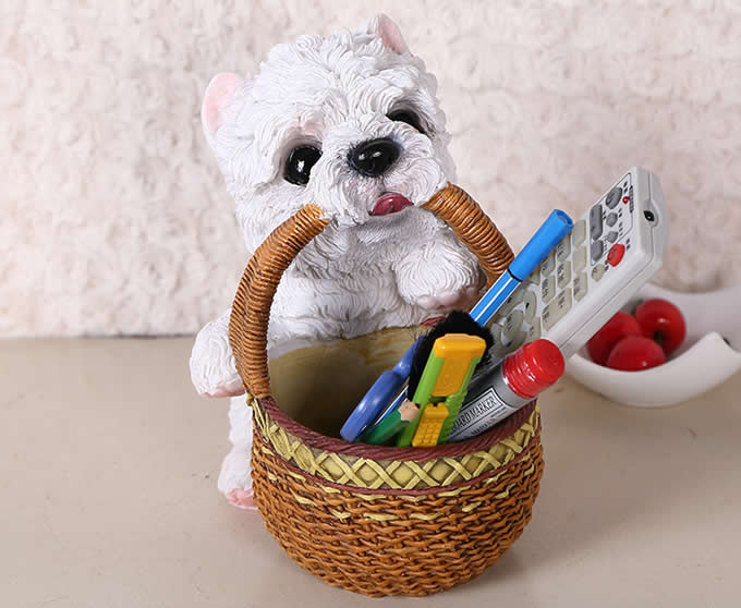   Dog Pen Pencil Holder Desk Organizer 