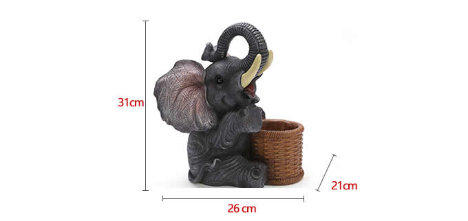 Elephant Pen Pencil Holder Desk Organizer  