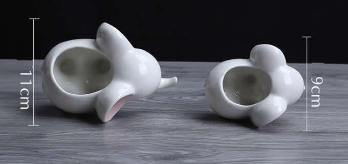 Elephant Ceramic Succulent Planter/Plant Pot/Flower Pot,Set of 2 