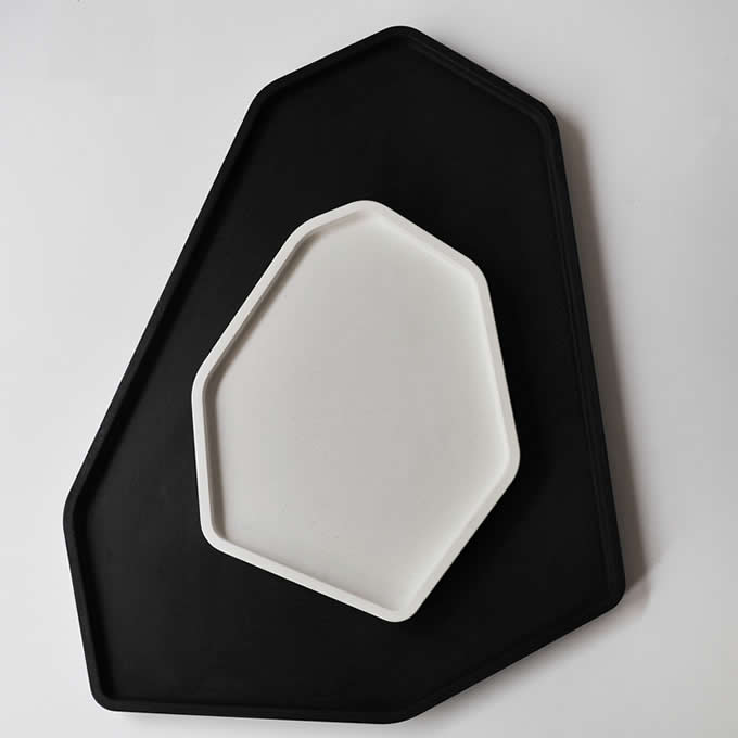 Geometry Concrete Jewelry Tray Showcase Display Organizer