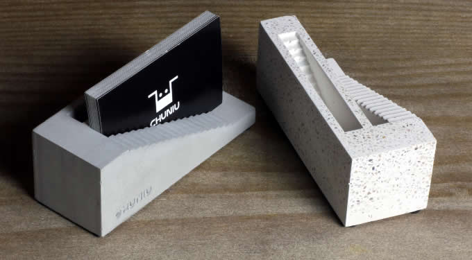  Handmade Concrete Architectural  Business Card Holder