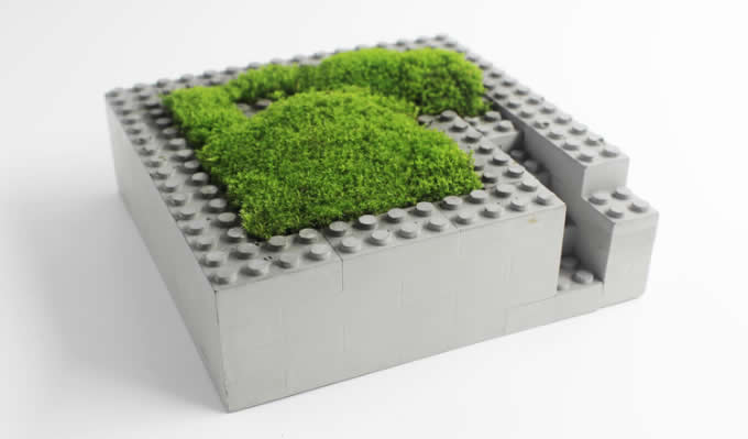 Handmade Concrete Architectural Square Succulent Planter / Plant Pot / Flower Pot 