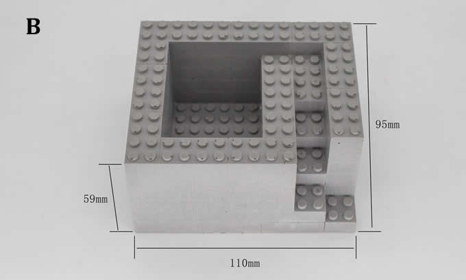 Handmade Concrete Lego Style Succulent Planter / Plant Pot / Flower Pot