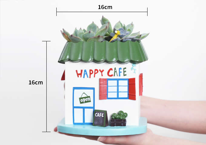  Handmade House Shaped Succulent Planter /Flower Pot