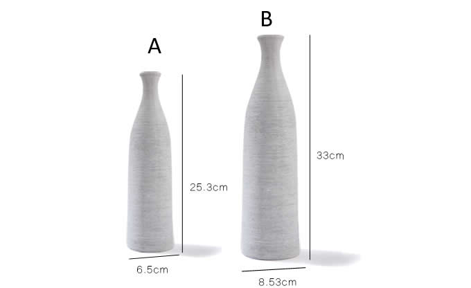 Home Decor Modern Bottle  Shaped Concrete Vase 