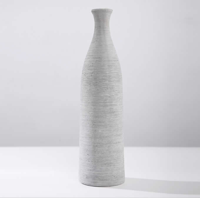 Home Decor Modern Bottle  Shaped Concrete Vase 