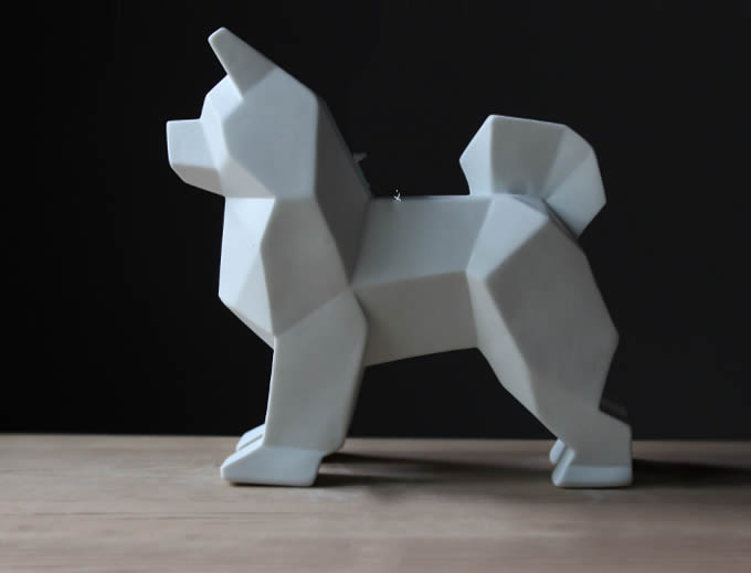 Lovely Dog  Handmade Ceramic Desktop Decoration 