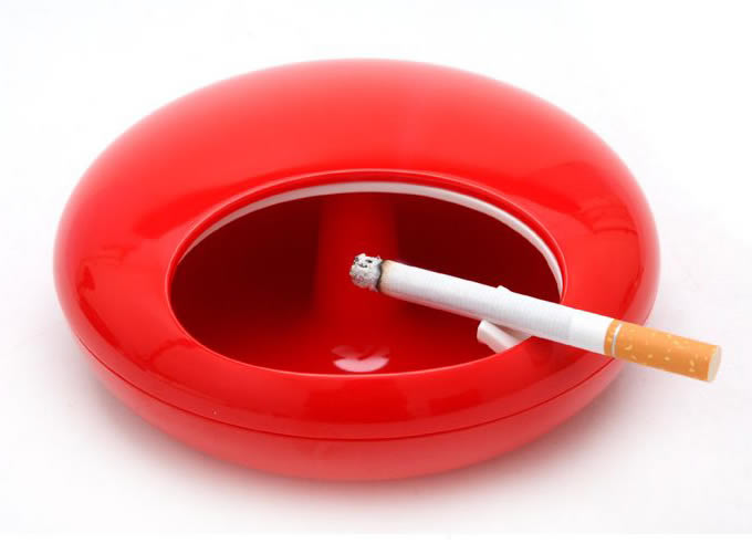 Melamine Plastic Rotatable Lid  Ashtray