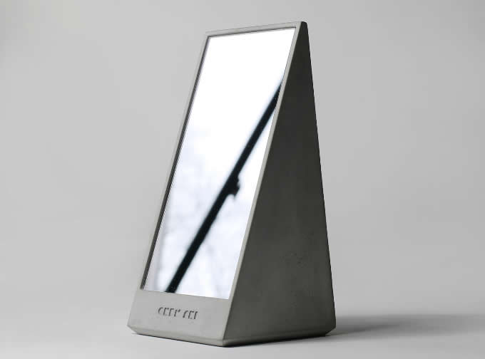  Modern Concrete  Frame Mirror