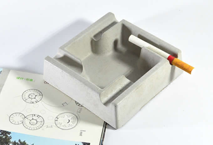  Modern Simple Office of Concrete Cement Ashtray 