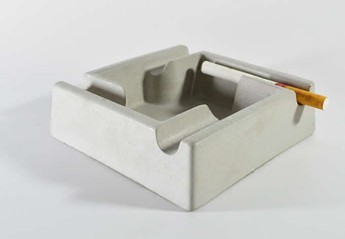  Modern Simple Office of Concrete Cement Ashtray 