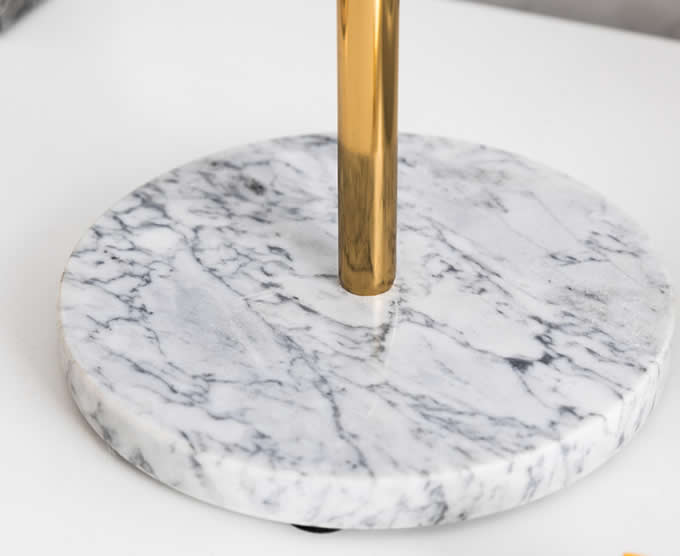 Modern Stainless steel Frame Mirror with Marble Base