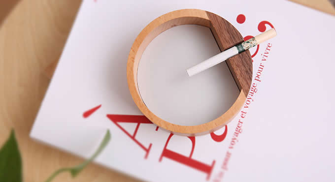 Natural  Wooden Ashtray