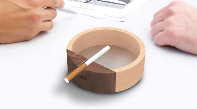 Natural  Wooden Ashtray