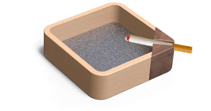 Natural  Wooden Ashtray