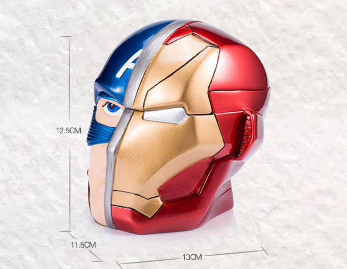  Iron Man&Captain America Helmet Portable Ashtray