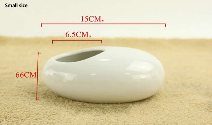 Pebble Modern Ceramic Vase 