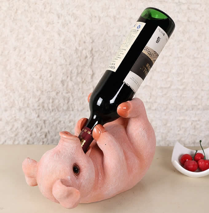 Pig Wine Bottle Holder