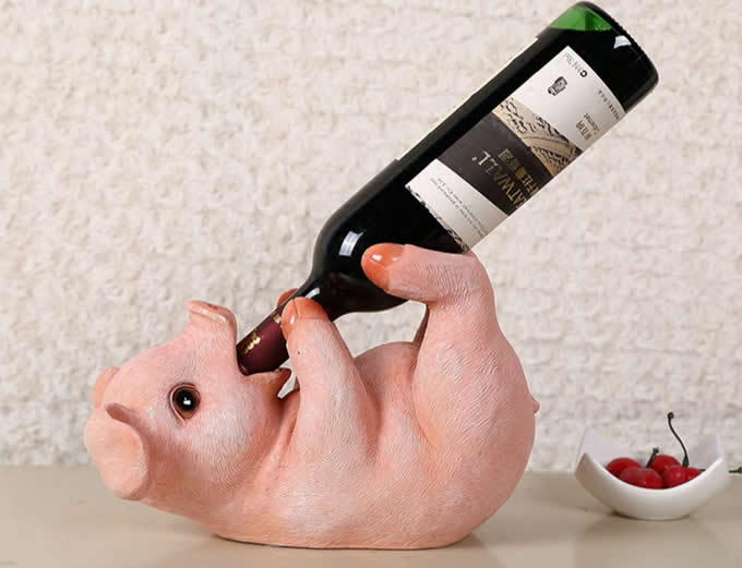 Pig Wine Bottle Holder