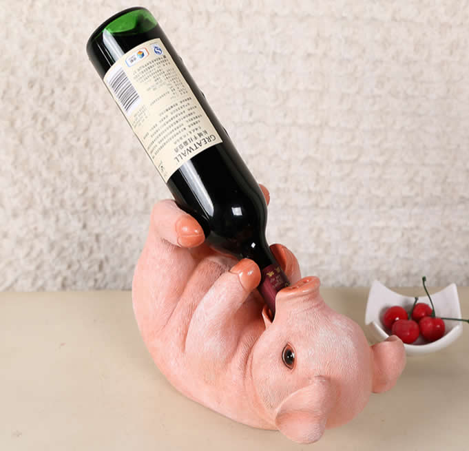 Pig Wine Bottle Holder