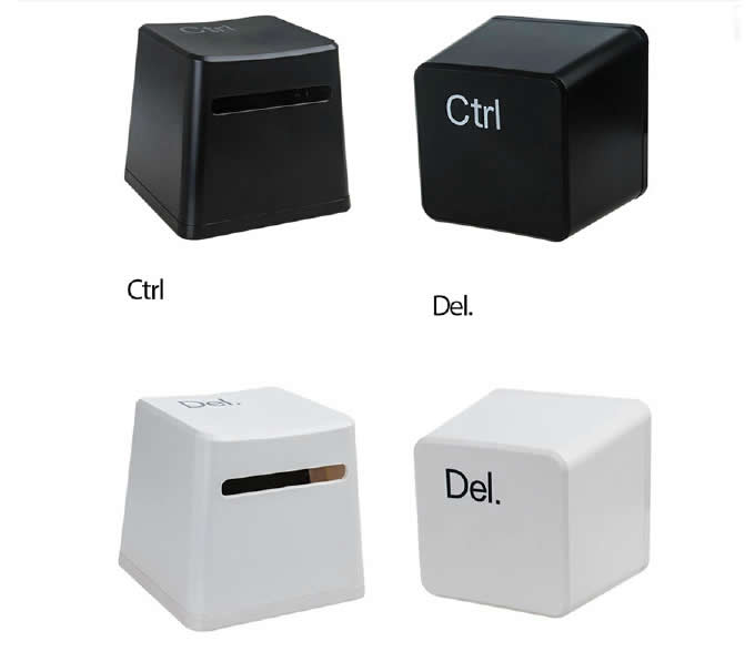 Power  Ctrl Del Keyboard Key Tissue Box 