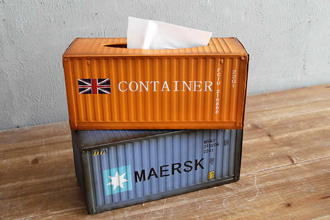 Retro Shipping Container Tissue Box