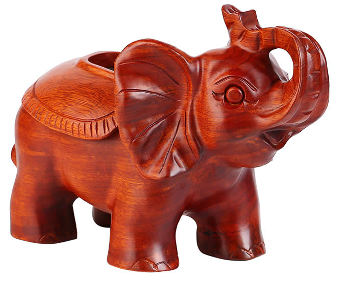  Simple Fashion Red Wooden Pig/Elephant/Deer Desktop Household Tissue Box 