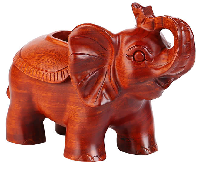  Simple Fashion Red Wooden Pig/Elephant/Deer Desktop Household Tissue Box 