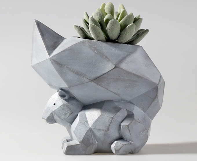 Simulation Concrete Animal Succulent Planter Flower Pot  