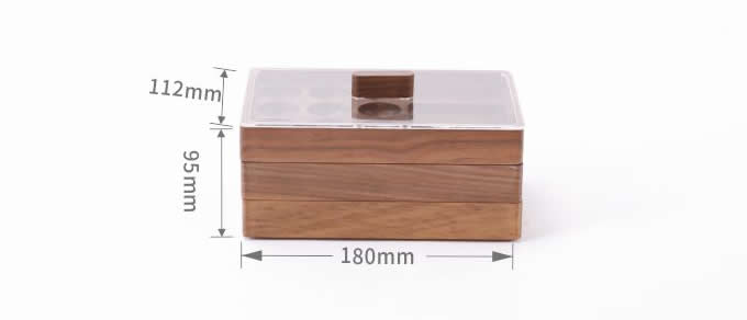 Wooden 3 Layers Multi-Functional Jewelry Storage Organizer