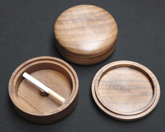 Black walnut Wooden Ashtray