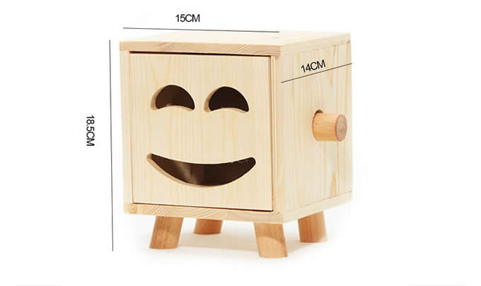  Wooden Face Tissue Box