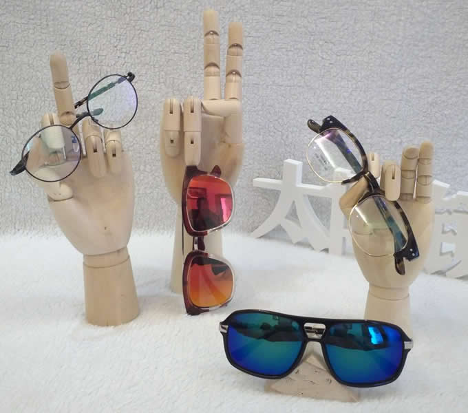 Wooden Hand Form Sunglasses Glasses Holder / Spectacle Display Stand   Bracelet Display