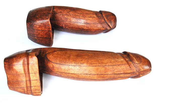   Wooden Penis Ashtray  