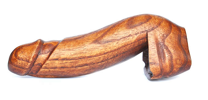   Wooden Penis Ashtray  