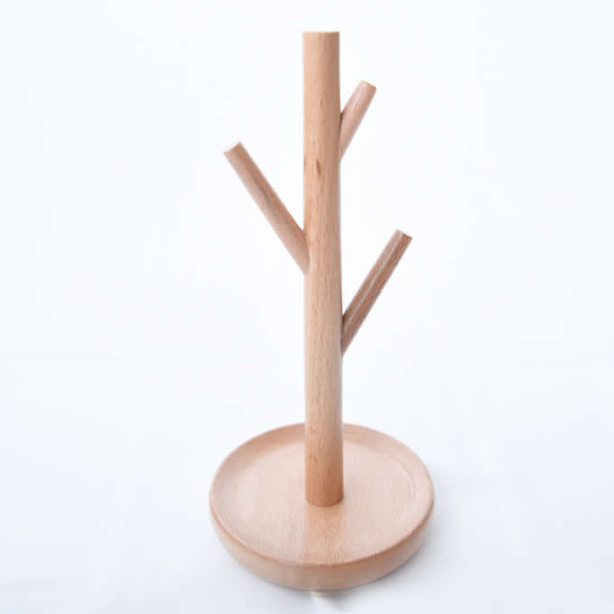 Wooden Tree Earrings Necklace Jewelry Display Stand Rack Holder  