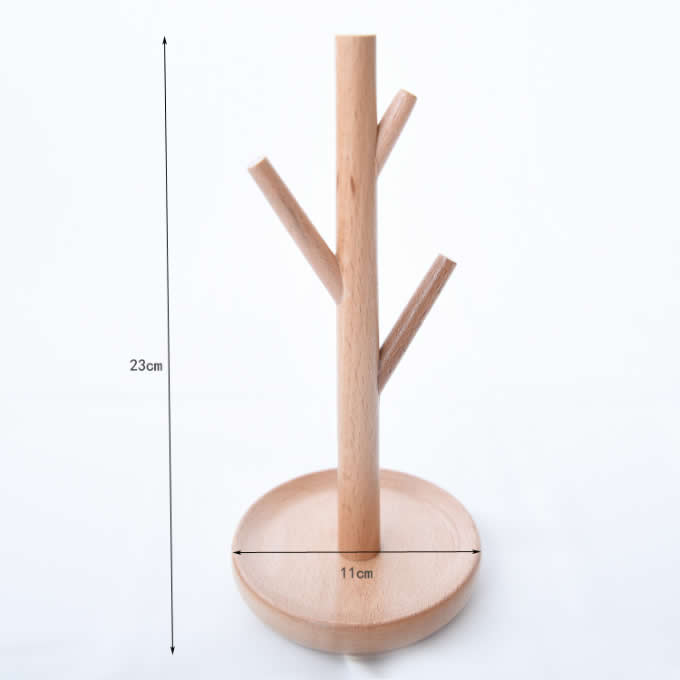 Wooden Tree Earrings Necklace Jewelry Display Stand Rack Holder  