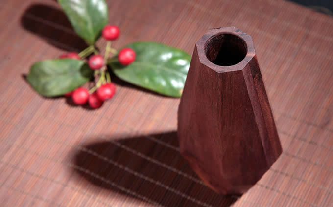 Handmade Wooden Vase,Black Walnut