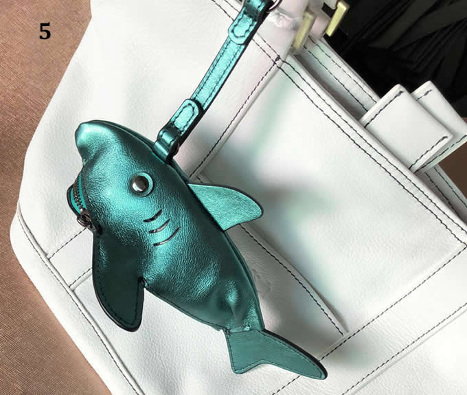  Handmade Leather Unicorn Sharks Coin Purse