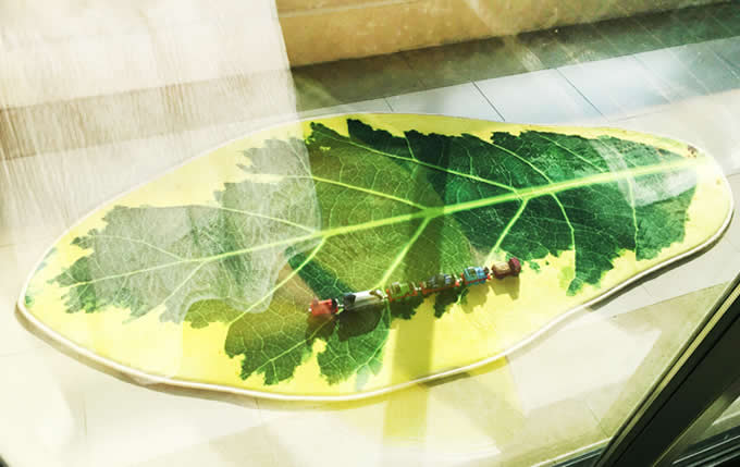  Leaf Shaped Area Floor Mat/Rug - Mulberry Leaf