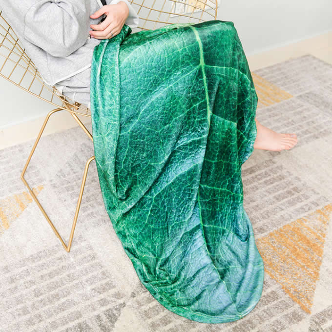  Leaf shape Soft Air Conditioning Blanket- Myrica Rubra Leaf