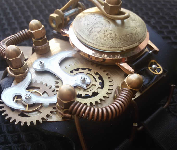  Steampunk Gear Wristwatch