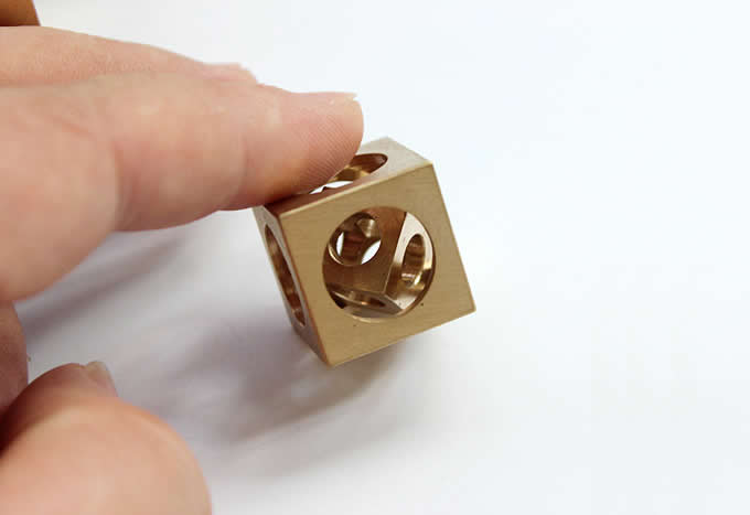 Brass Brainteaser IQ Square Ghost Ball