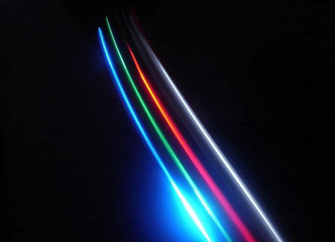 4pcs/Set  Led Laser Finger Light Beams Ring