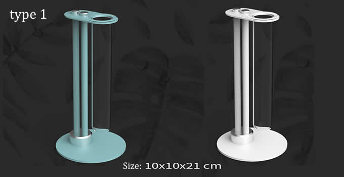 Crystal Glass Test Tube Vase with Metal Stand 